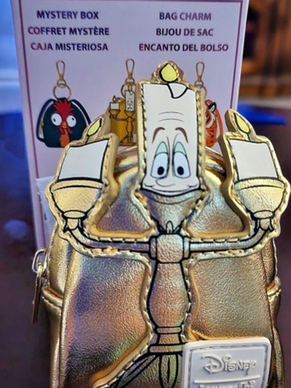 Loungefly Disney Lumiere Bag Charm NWT
